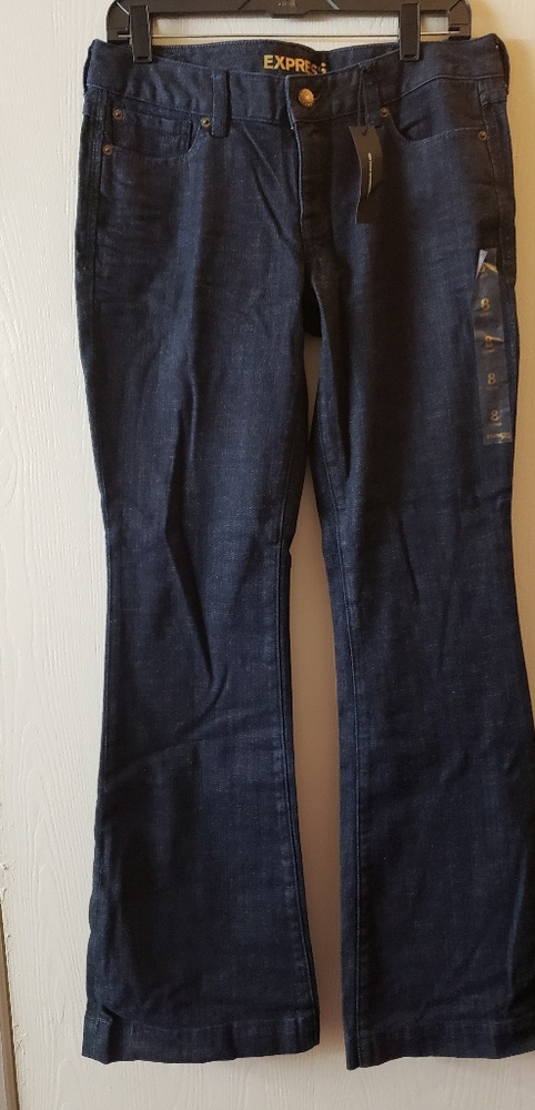 Express "Eva Longoria" Denim Flare Jeans 8L